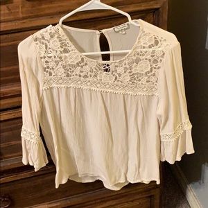 White/Cream cute top